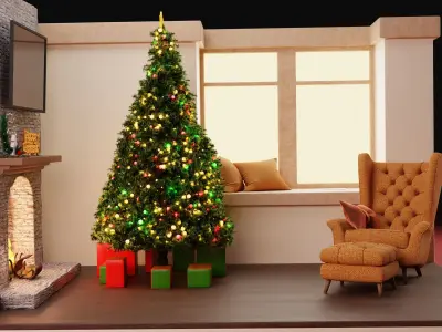 Christmas room 3D model
