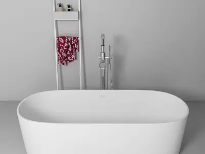 Bathroom furniture set Gold 5 3D model