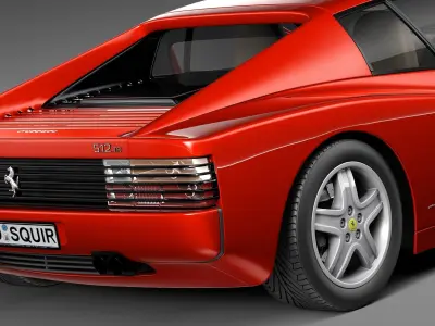 Ferrari Testarossa 512 TR 1991-1996 3D model