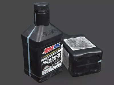 Motor Oil Bottle 3D model buy