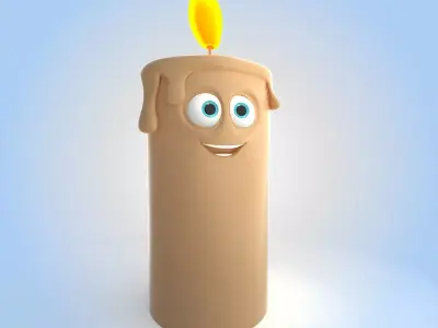 Candle 3D model 3