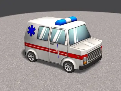 Cartoon Cars Mega-Pack Low-poly 3D model