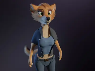 Rachel Anthro Dingo 3D model