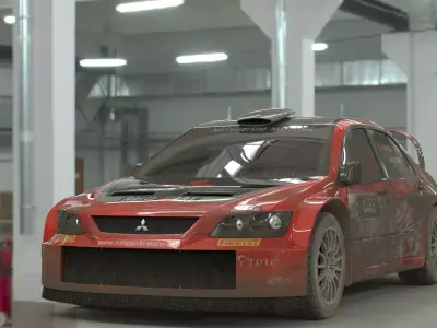 Mitsubishi Lancer WRC05 3D model