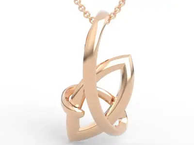 Exclusive Abstract Art Pendant 3D print model