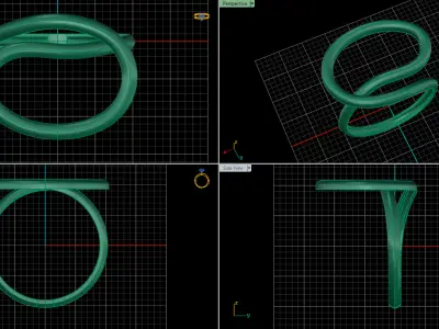 jewelry ring 308 3D print model