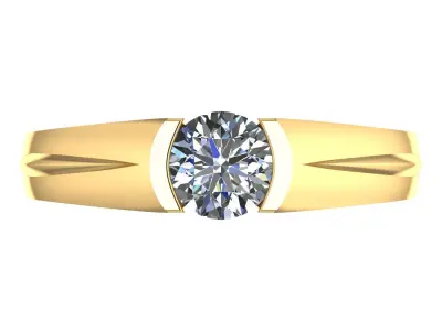 Ring Model - Diamond Ring Printable Model 3D print model