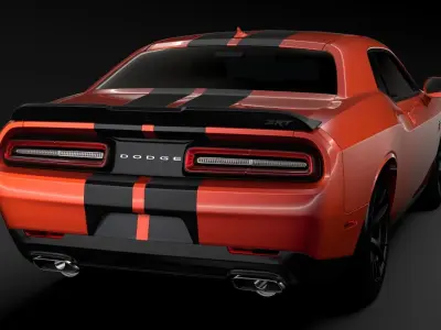 Dodge Challenger SRT Hellcat Go Mangoo 2017 3D model