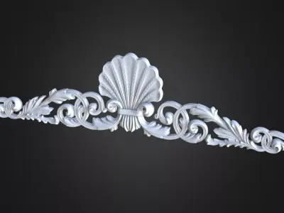 Cartouche Ornament 3D print model