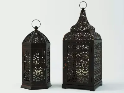 Moroccan Lanterns 2 3D model