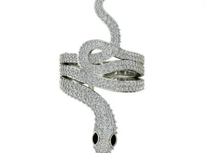  snak ring 3D print model 3D print model