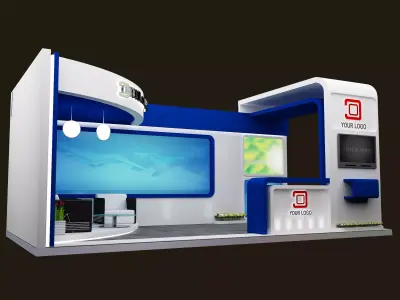 Booth Exhibition Stand a564a 3D model