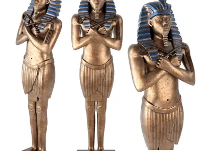 pharaoh egyptian statue of khufu 3D model