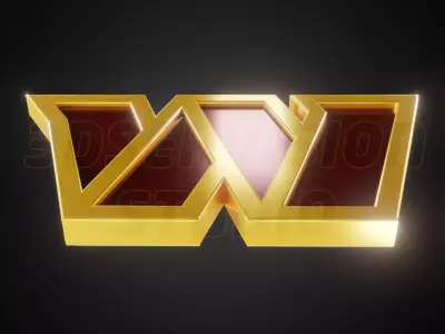 Washington Commanders logo - Cinematic - 3D print 3D model