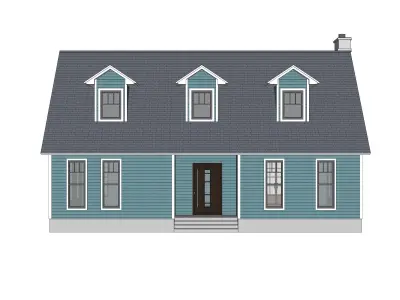 Colonial House 02 -Archimple LLC 3D model