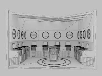  Booth Exhibition Stand a14b 3D model
