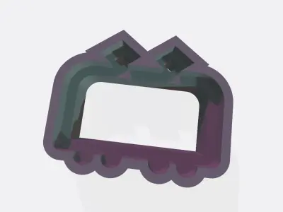 SET 10 KEYCHAINS 3D print models train car 3D print model