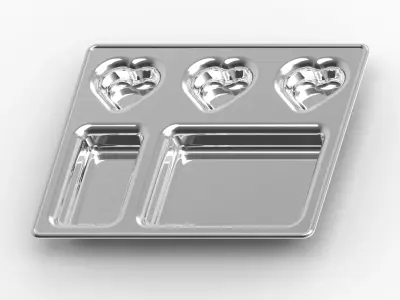 Heart Dinner Plate 3D print model