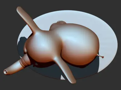 Baby Elephant 3d print model  3D model