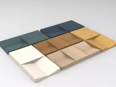 Mintu Desk Organiser Low-poly 3D model