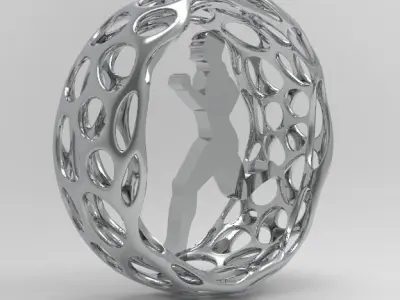 Running people  3D print model