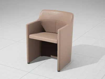 MolteniC Lyz Chair UE4 Low-poly 3D model