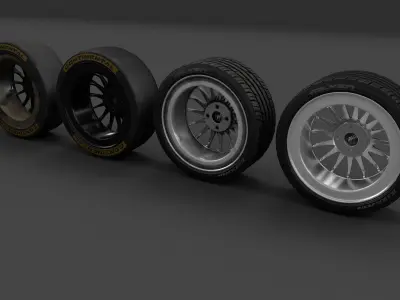 OZ Superturismo GT Rim Low-poly 3D model