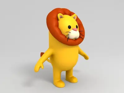 Lion Character 3D model