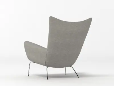 Hans J Wegner Wingchair 3D model