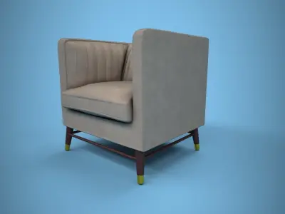 Comfort sofa Free low-poly 3D model