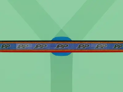 Paleta de ping pong Low-poly 3D model