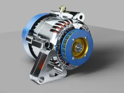 industrial parts 3D model