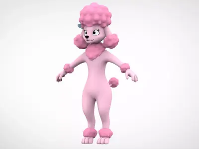 Poodle Coco 3D model