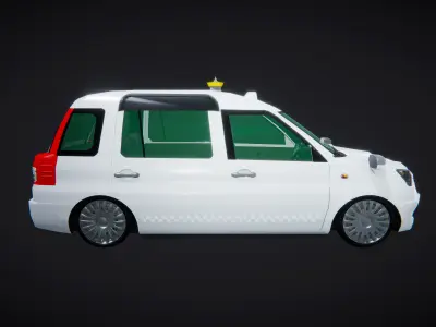 Car Taxi Japanese 02 3D model