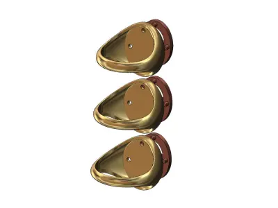 Flat anchor link inserts oval signet US sizes 7 8 9 3D print model