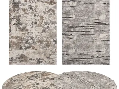 4 in 1 Rug Collection No 34 Low-poly 3D model