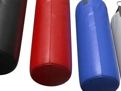 Punching Bags Set 3D model
