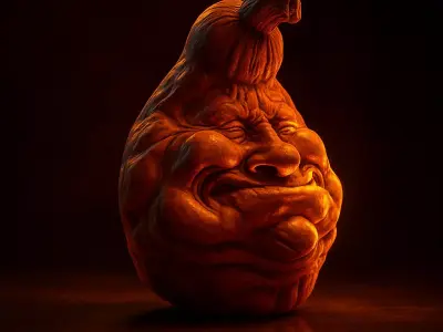Halloween Pumpkin - High-Quality 3D Model 3D print model