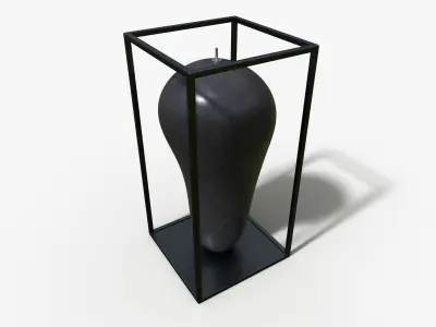 Overscale Candle S Low-poly 3D model