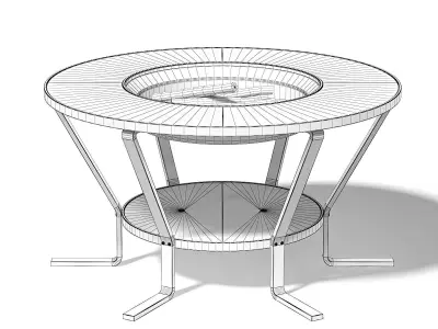 Barbecue Table 3D Model 3D model