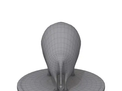 Bull cartoon 3D model