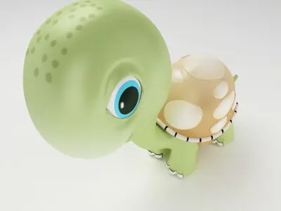 Tortoise toon 3d model 3D model