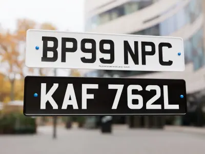 UK Number Plate Low-poly 3D model