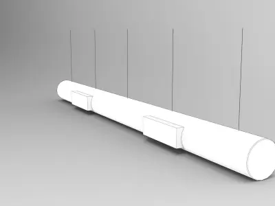 Airduct Hanging Low Poly Low-poly 3D model