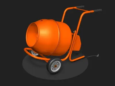 Concrete mixer 3D model buy
