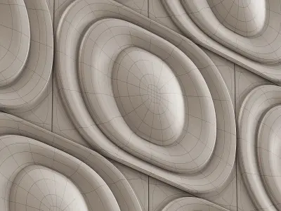Wall panel Kaza Saturn 3d Panel 3D model