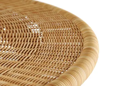 Anguilla Rattan Coffee Table Serena and Lily 3D model