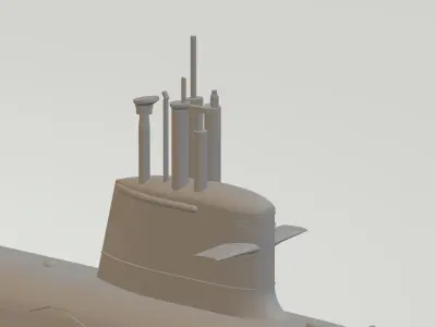 SCORPENE CLASS SUBMARINE SCALE MODEL 3D print model