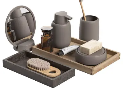 Bathroom Blomus accessories Set 3D model