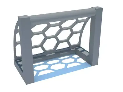 3D printed Football Gates Free low-poly 3D model
